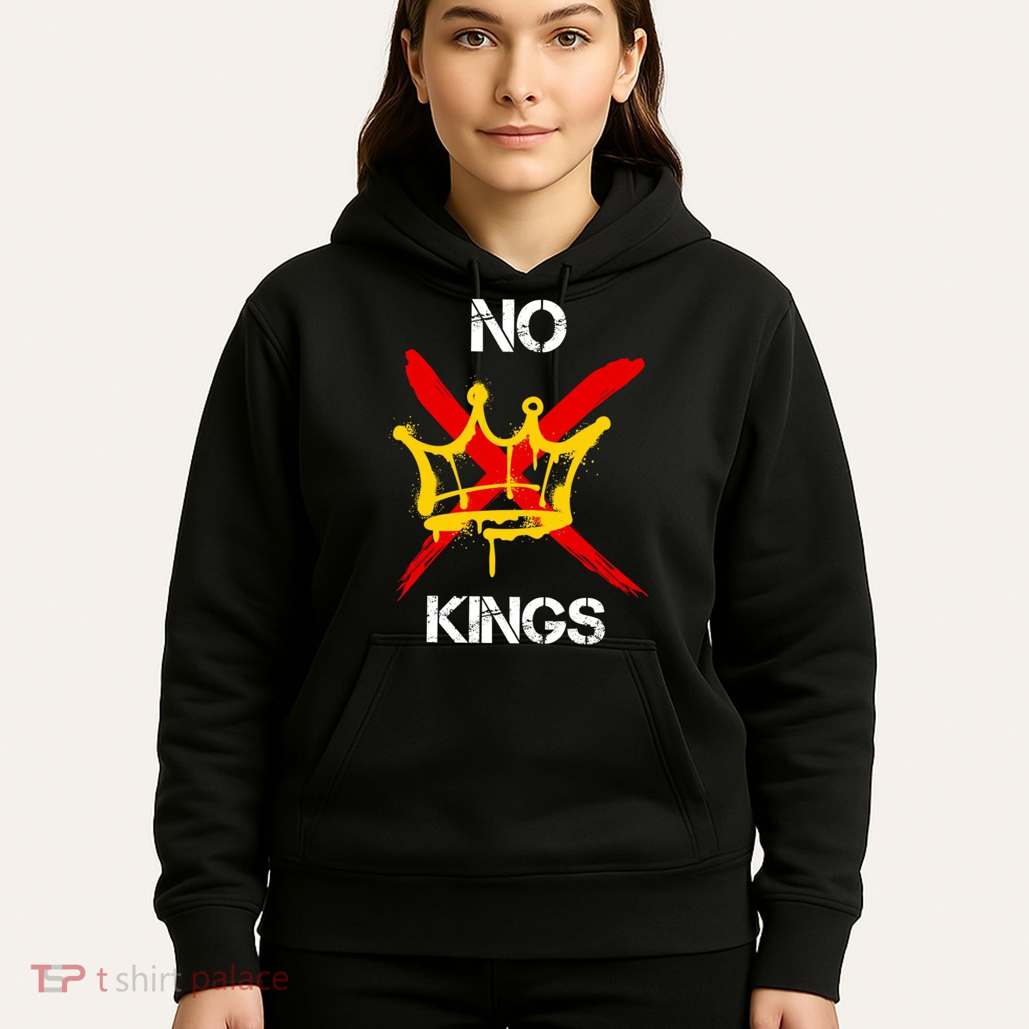 No King Protest Anti Trump Hoodie