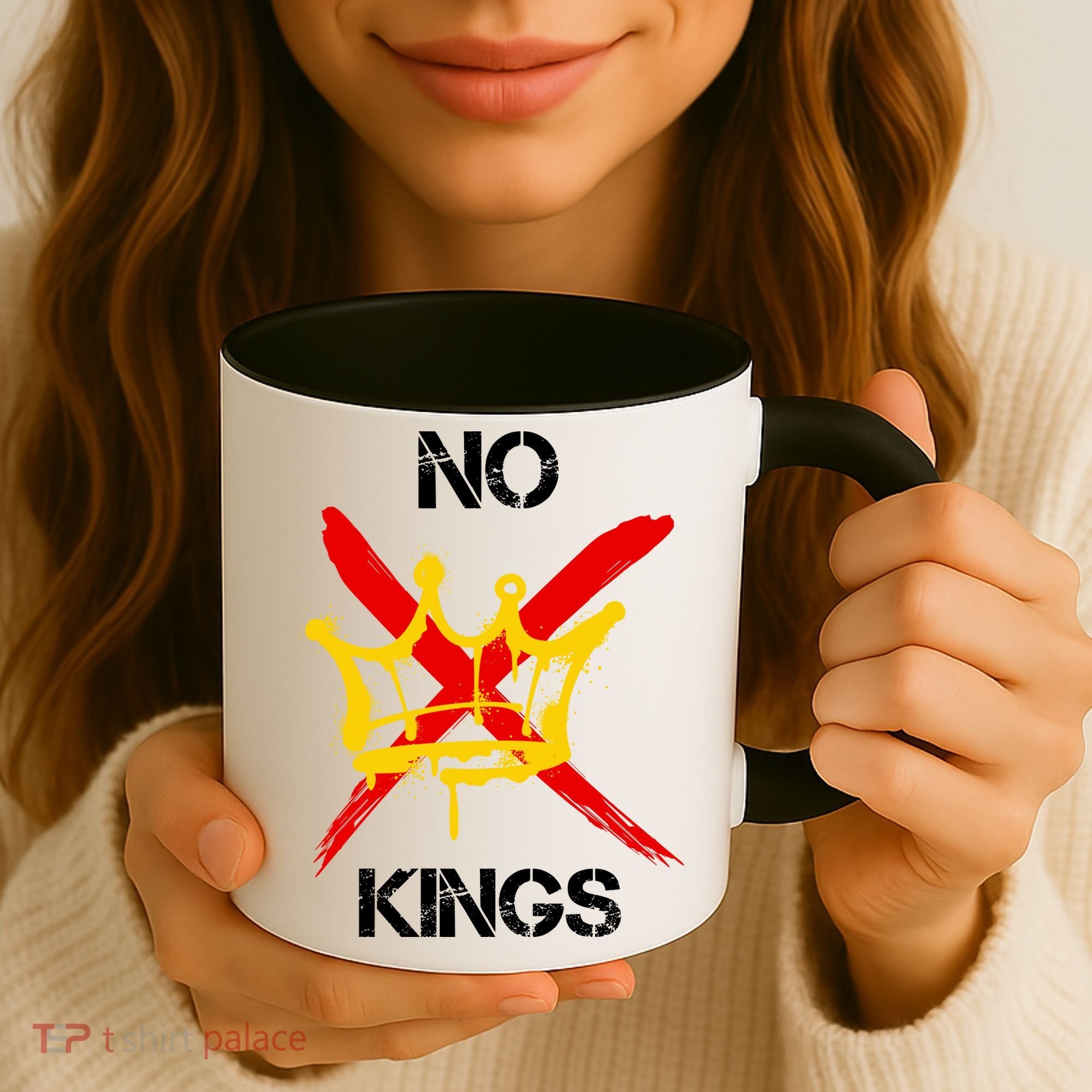 No King Protest Anti Trump Coffee Mug