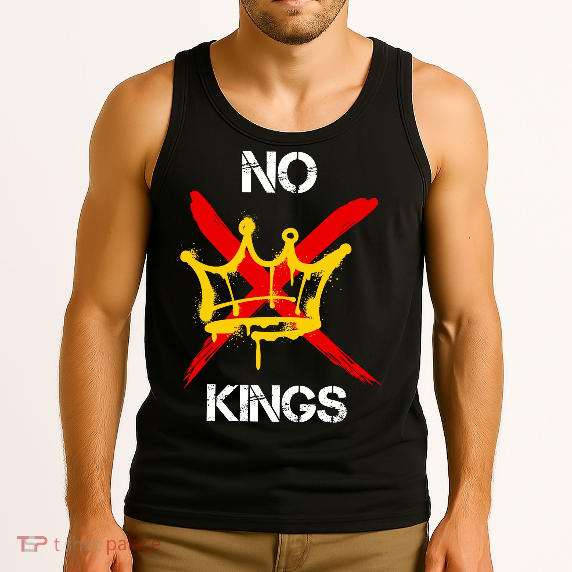 No King Protest Anti Trump Tank Top