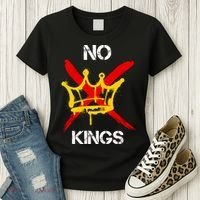 No King Protest Anti Trump Women's T-Shirt thumb 3