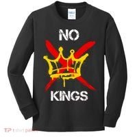 No King Protest Anti Trump Kids Long Sleeve Shirt thumb 0