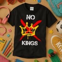 No King Protest Anti Trump Kids T-Shirt thumb 3