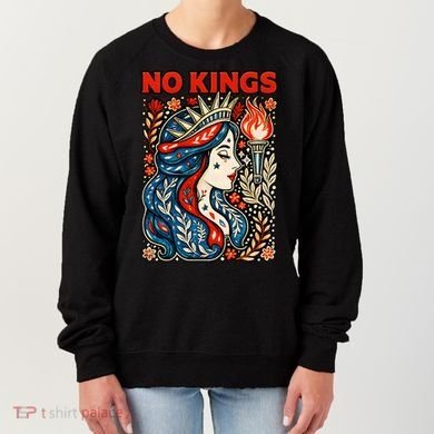 No Kings Retro Illustration Women's Sweatshirt