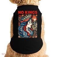 No Kings Retro Illustration Doggie Tank thumb 0