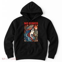 No Kings Retro Illustration Hoodie thumb 0