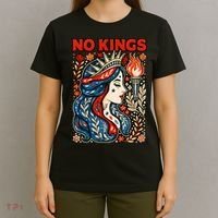 No Kings Retro Illustration T-Shirt thumb 4
