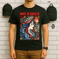No Kings Retro Illustration T-Shirt thumb 6