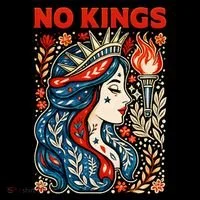 No Kings Retro Illustration Coffee Mug thumb 5