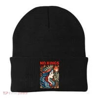 No Kings Retro Illustration Beanie thumb 0