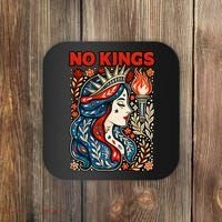 No Kings Retro Illustration Coaster thumb 0