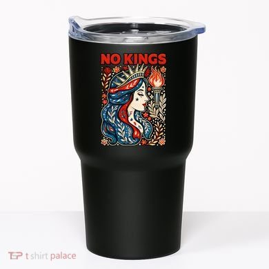 No Kings Retro Illustration Tumbler