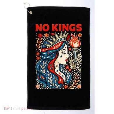 No Kings Retro Illustration Golf Towel