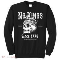 No Kings Since 1776 Skull Resist Long Live Democracy Sweatshirt thumb 0