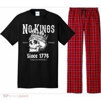 No Kings Since 1776 Skull Resist Long Live Democracy Pajama Set thumb 0