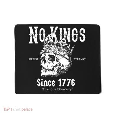 No Kings Since 1776 Skull Resist Long Live Democracy Mousepad