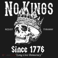 No Kings Since 1776 Skull Resist Long Live Democracy Baby Bodysuit thumb 2