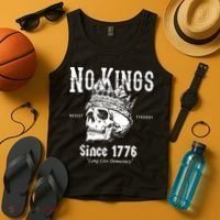No Kings Since 1776 Skull Resist Long Live Democracy Tank Top thumb 4
