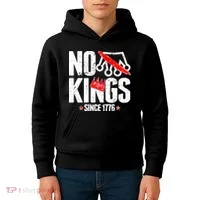 No Kings Since 1776 Kids Hoodie thumb 4