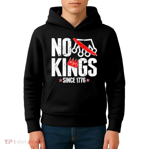 No Kings Since 1776 Kids Hoodie