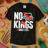 No Kings Since 1776 Kids T-Shirt thumb 3