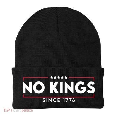 No Kings Since 1776 Simple Logo Beanie