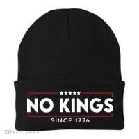 No Kings Since 1776 Simple Logo Beanie thumb 0