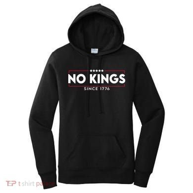 No Kings Since 1776 Simple Logo Women's Hoodie