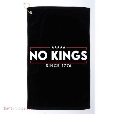No Kings Since 1776 Simple Logo Golf Towel