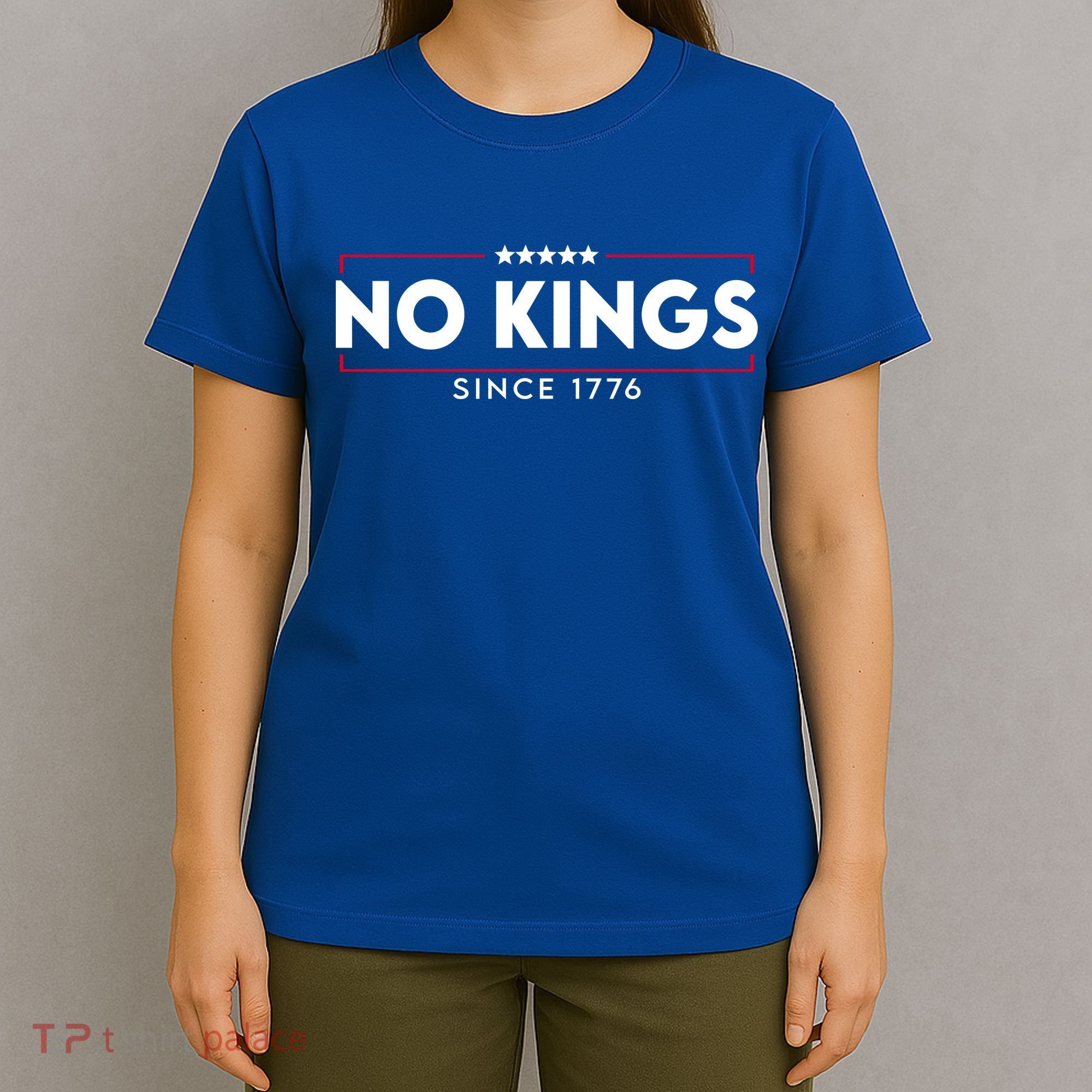 No Kings Since 1776 Simple Logo T-Shirt