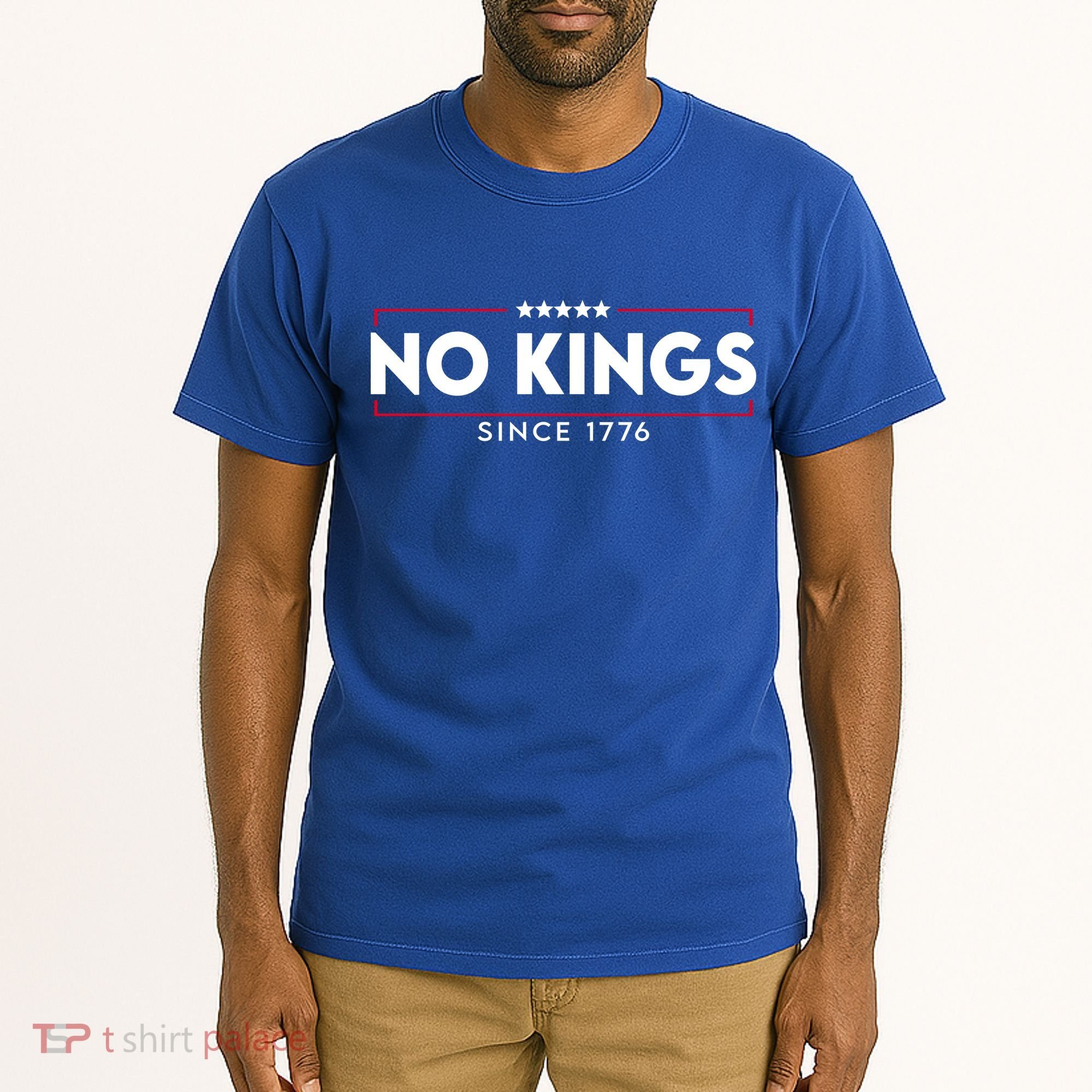 No Kings Since 1776 Simple Logo Tall T-Shirt