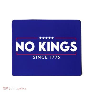 No Kings Since 1776 Simple Logo Mousepad