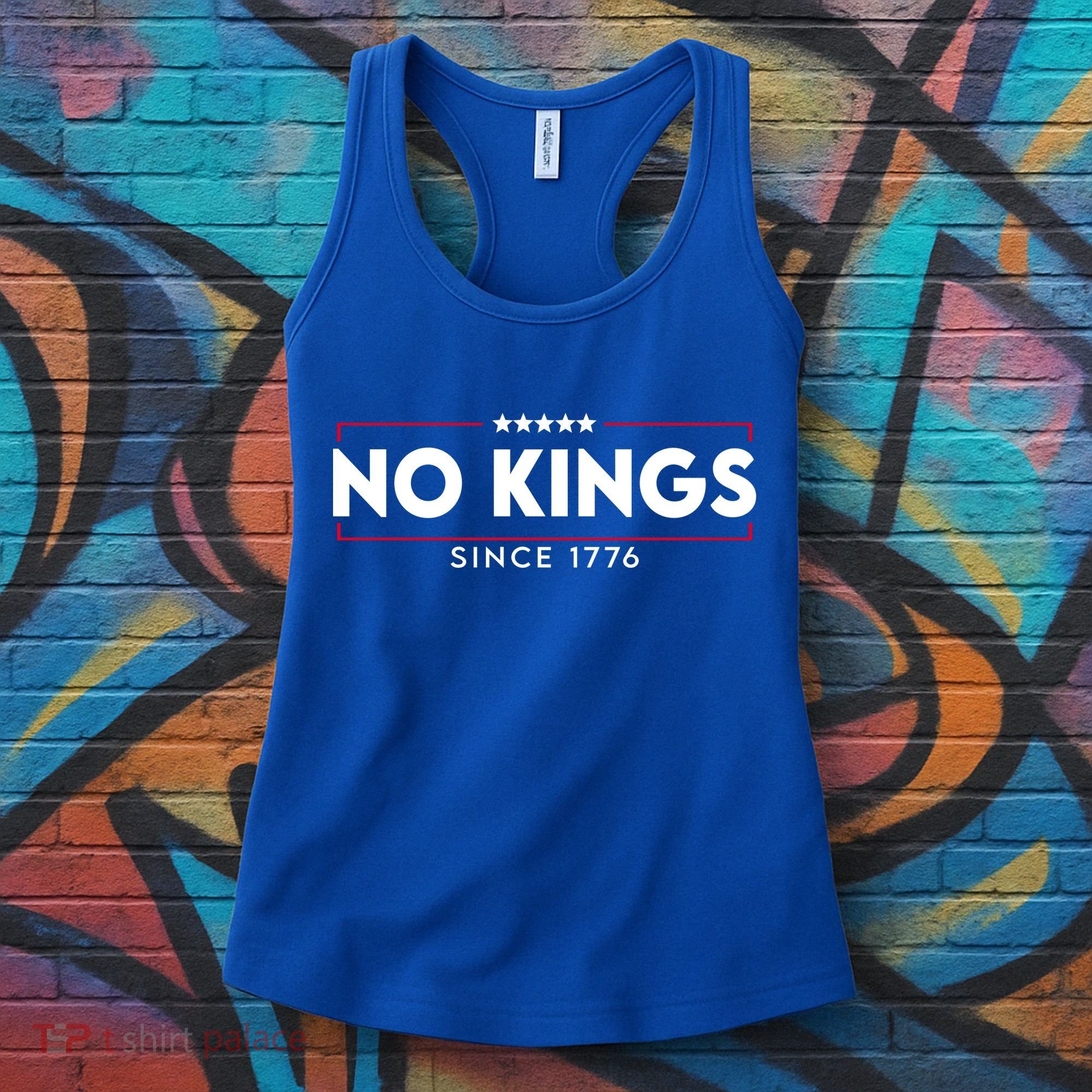 No Kings Since 1776 Simple Logo Women's Tank Top