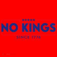 No Kings Since 1776 Simple Logo Santa Hat thumb 1