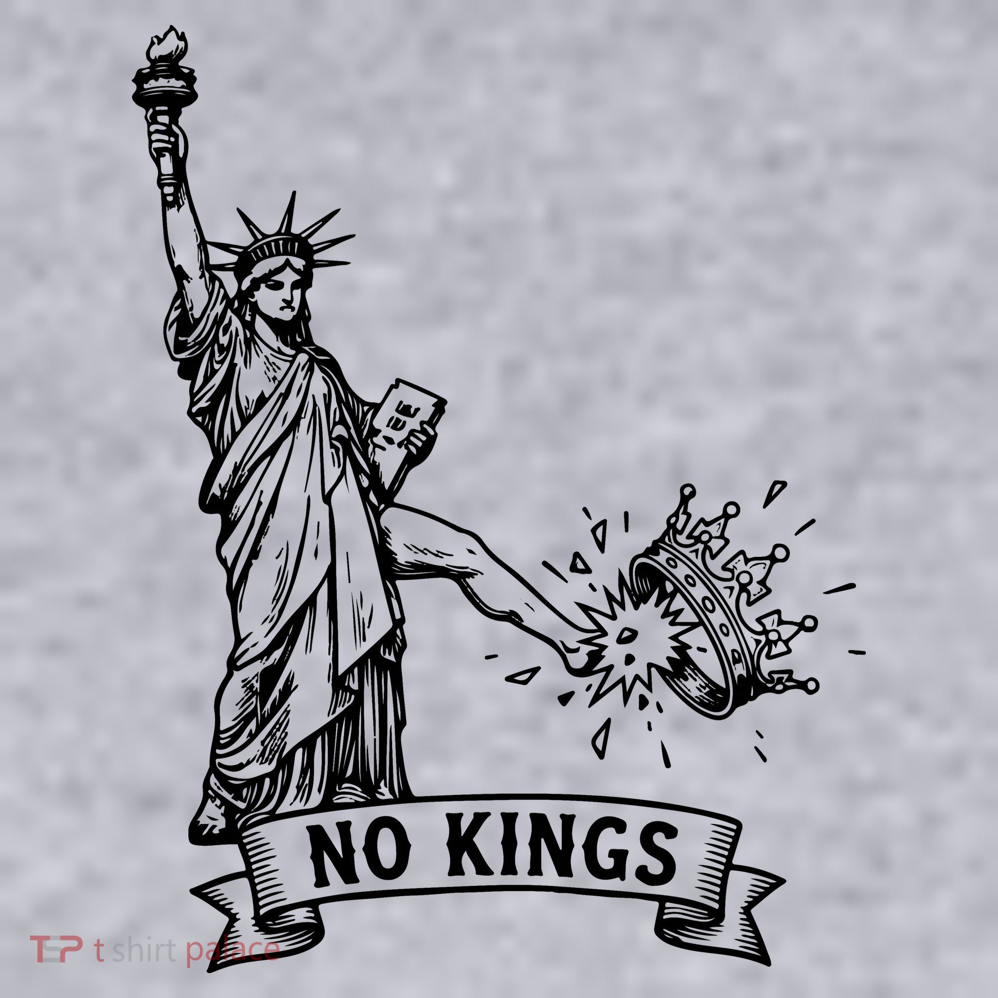 NO Kings Statue Of Liberty Kicks Crown Women's Sweatshirt