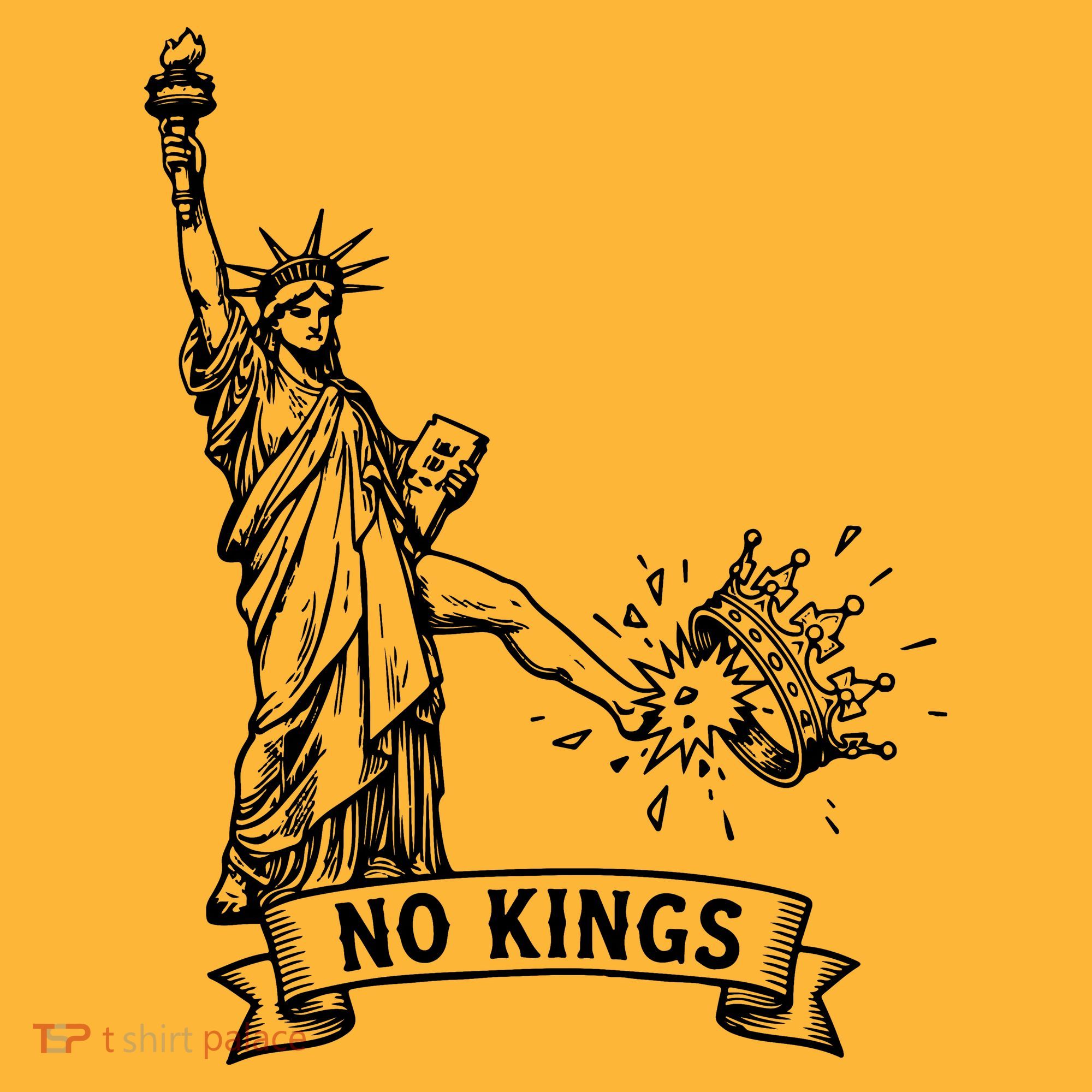 NO Kings Statue Of Liberty Kicks Crown Sweatshirt