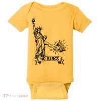NO Kings Statue Of Liberty Kicks Crown Baby Bodysuit thumb 0