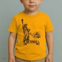 NO Kings Statue Of Liberty Kicks Crown Toddler T-Shirt thumb 2