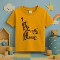 NO Kings Statue Of Liberty Kicks Crown Toddler T-Shirt thumb 3