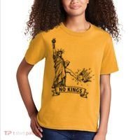 NO Kings Statue Of Liberty Kicks Crown Kids T-Shirt thumb 2