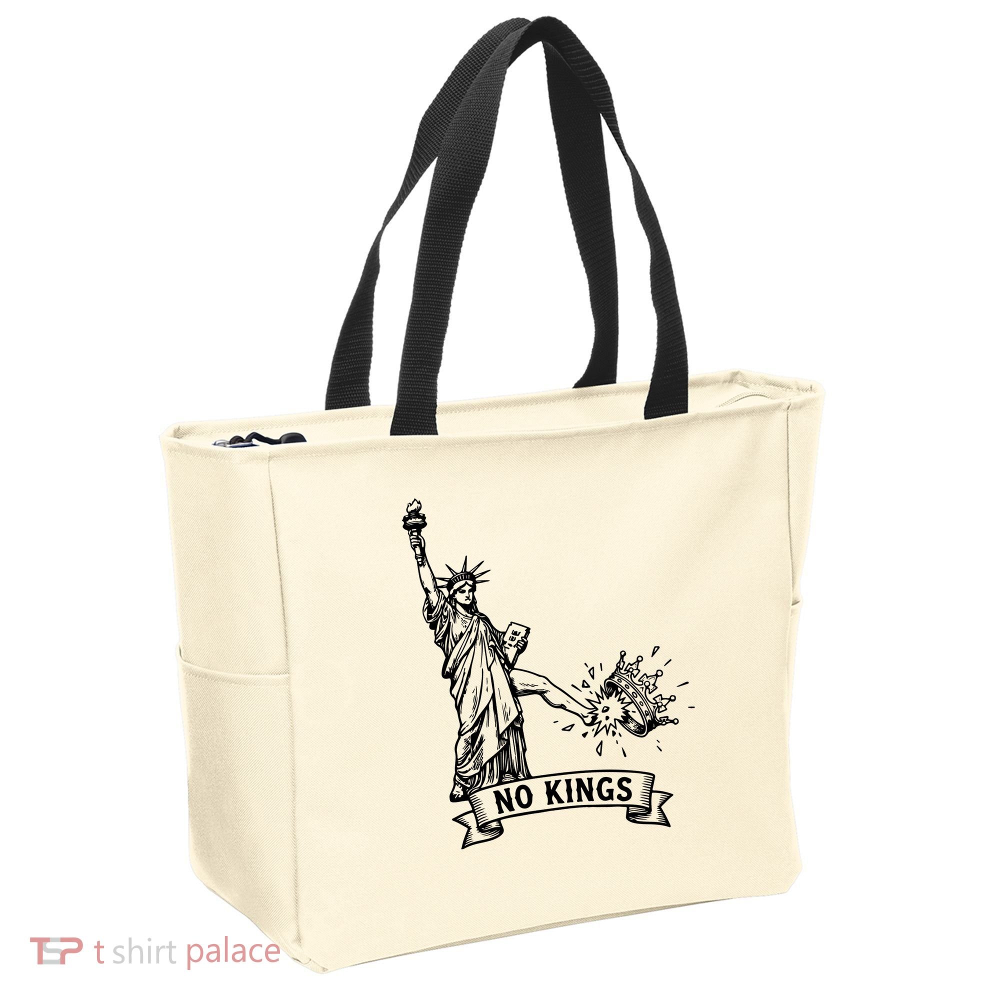 NO Kings Statue Of Liberty Kicks Crown Tote Bag