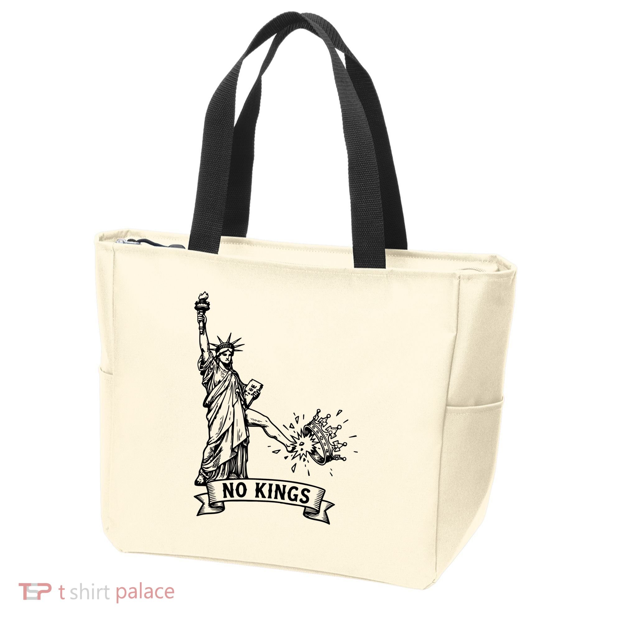 NO Kings Statue Of Liberty Kicks Crown Tote Bag