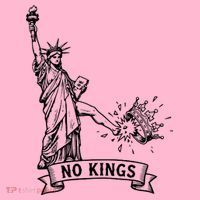 NO Kings Statue Of Liberty Kicks Crown Coaster thumb 2