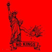 NO Kings Statue Of Liberty Kicks Crown Santa Hat thumb 1