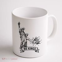 NO Kings Statue Of Liberty Kicks Crown Coffee Mug thumb 1
