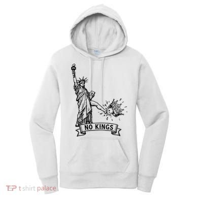 NO Kings Statue Of Liberty Kicks Crown Women's Hoodie