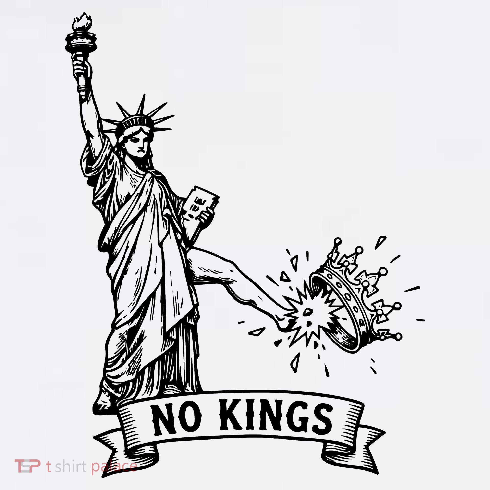 NO Kings Statue Of Liberty Kicks Crown Women's Tank Top