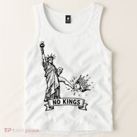 NO Kings Statue Of Liberty Kicks Crown Tank Top thumb 2
