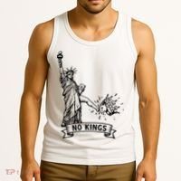 NO Kings Statue Of Liberty Kicks Crown Tank Top thumb 3