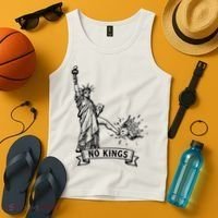 NO Kings Statue Of Liberty Kicks Crown Tank Top thumb 4