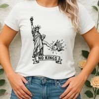 NO Kings Statue Of Liberty Kicks Crown Women's T-Shirt thumb 2
